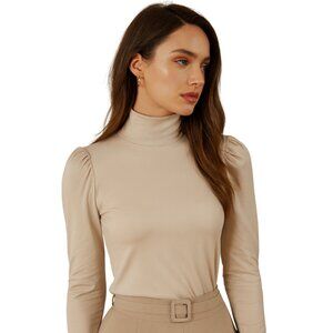 NWOT Rachel Parcell Puff Sleeve Turtleneck